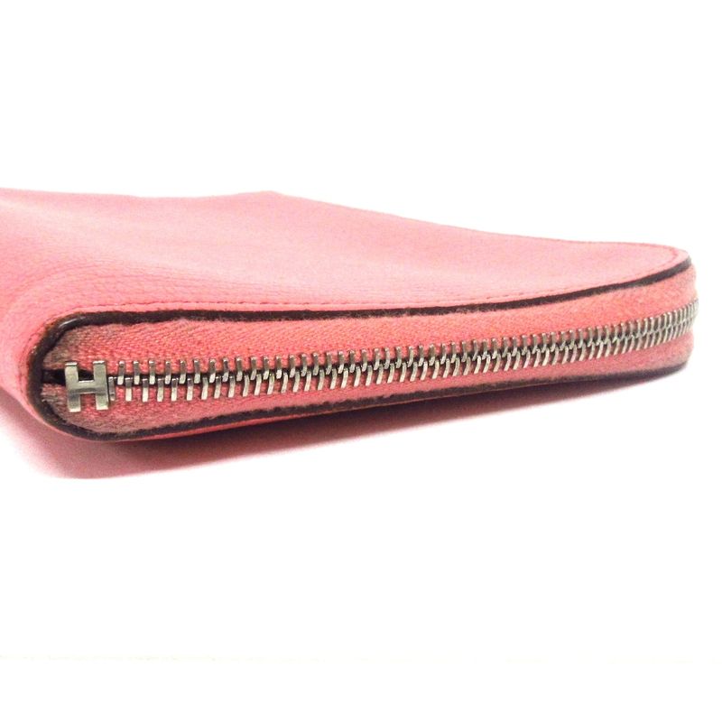 Hermes Wallet Remix Combine Pink Silver Hardware /L Zipper