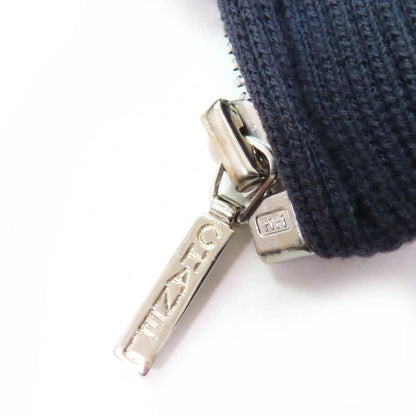 CHANEL Vintage 1997 C97 Po8882v04726 Coco Mark Button Zip Up Blouson Navy 38