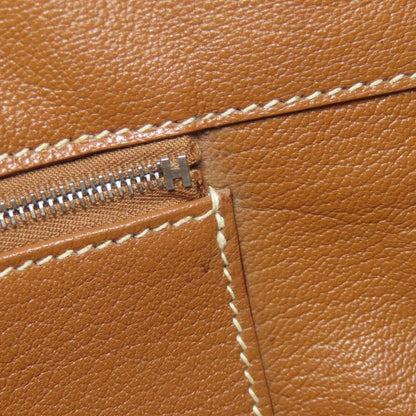 Hermes Birkin 35 Gold Silver Hardware Handbag Taurillon Women