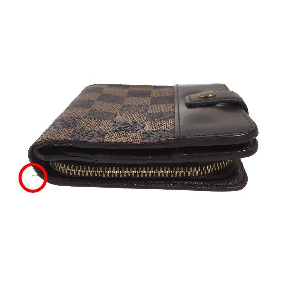 Louis Vuitton N61668 Damier Wallet With Zipped Pocket For Cards Compact Zipped