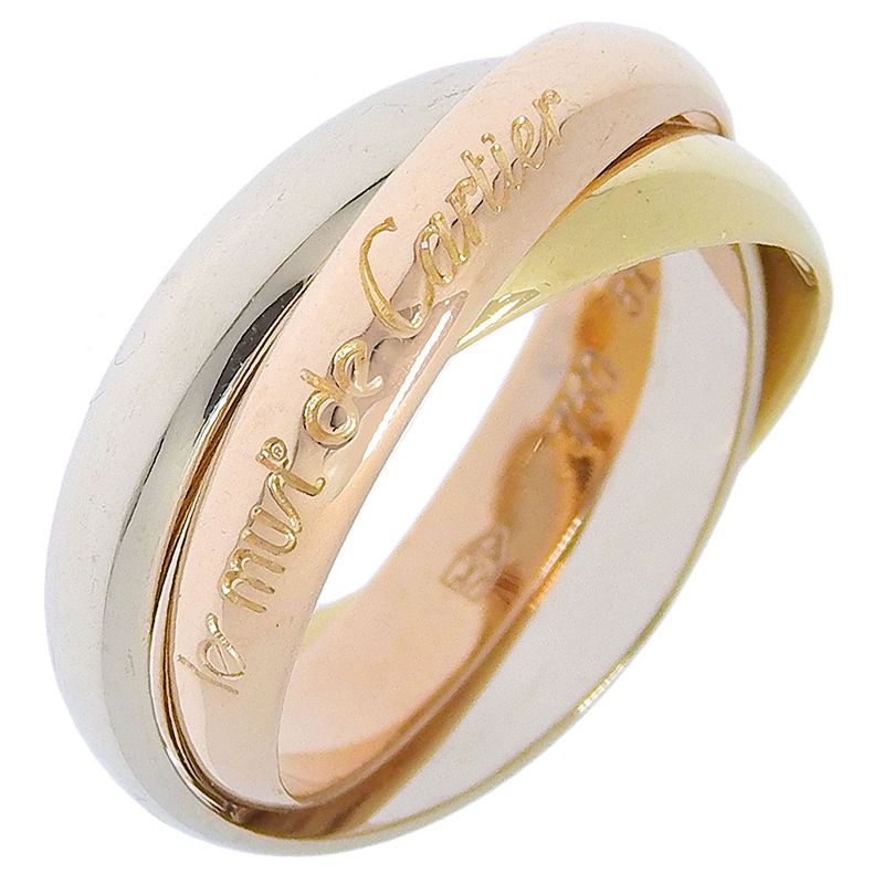 Cartier Trinity 18K Gold (yg×pg×wg) 11.5 Ladies 7.6g Ring