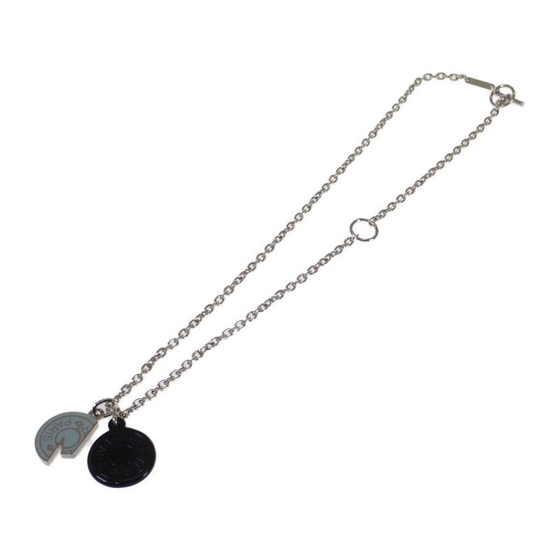 [SA Rank] Hermes Carrousel Necklace H077325 Metal Buffalo Horn Black Blue