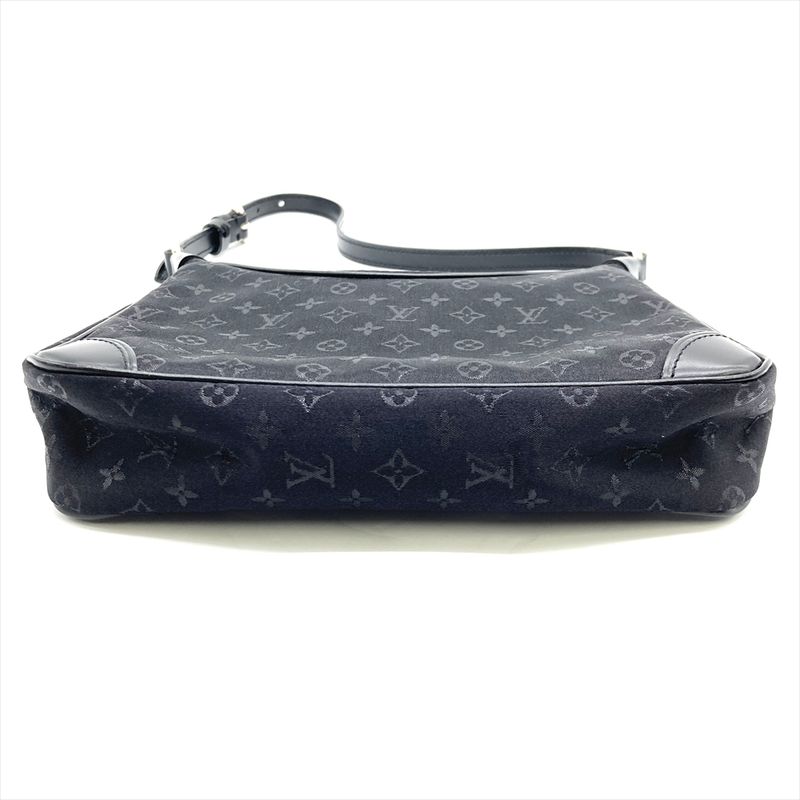 Louis Vuitton Little Boulogne Noir Black Shoulder Bag Monogram Satin M92142