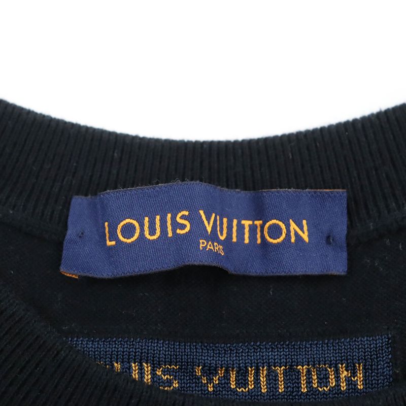 Louis Vuitton 21AW Silk Blend Lettered Short Sleeves Large Size Short Sleeve