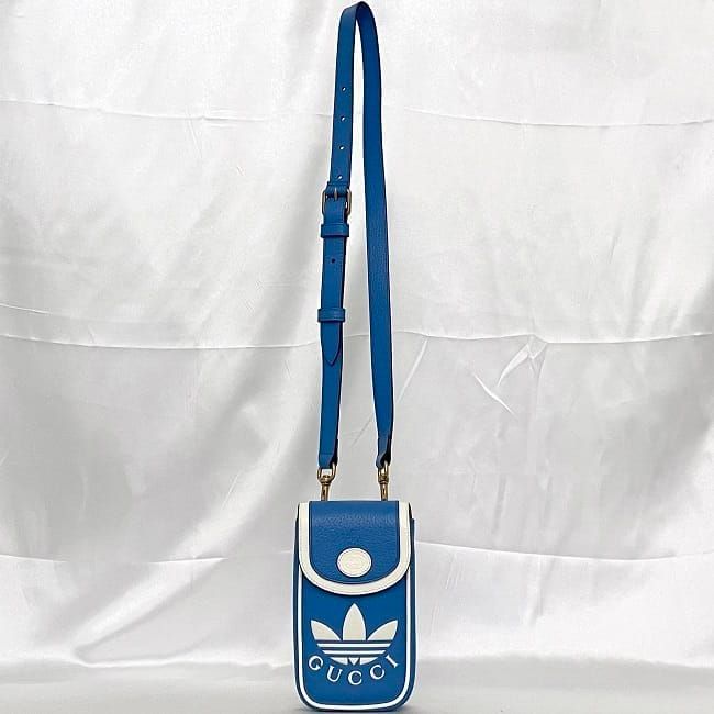 Gucci Mini Shoulder Bag Ec23000 Blue Adidas