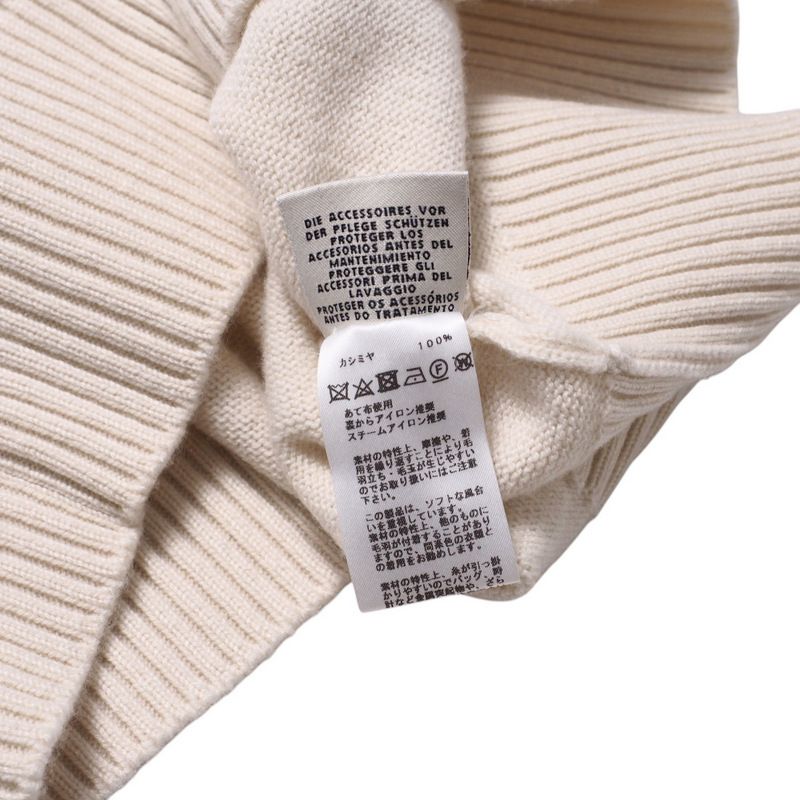 Hermes Dress Size 34 Total Cashmere Knit Dress Tunic H Logo Decoration Made In