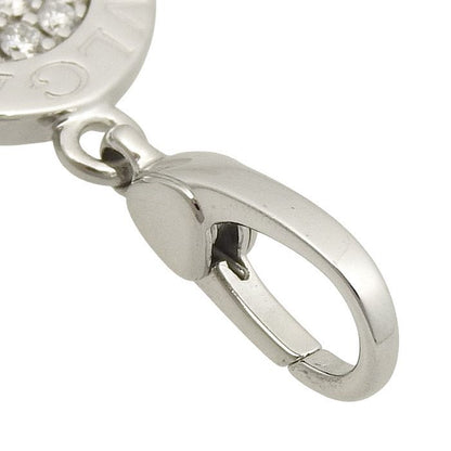 Bvlgari Diamond Pendant Top 18K White Gold 750 White Gold Diamond Charm
