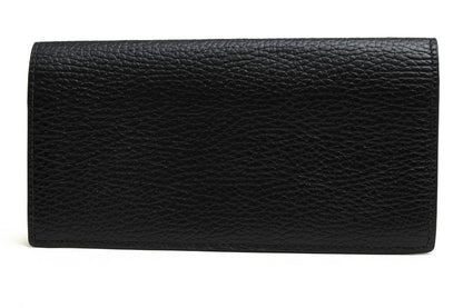 Gucci Long Wallet Men Leather Genuine Black 610467 Cao2n 1040 Interlocking G