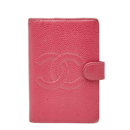 Chanel Coco Mark Notebook Cabas - 5 Hole Pink Caviar Skin Ladies Chanel