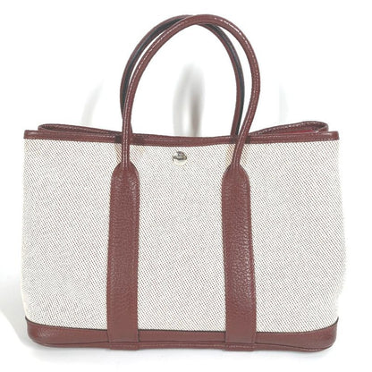 Hermes Handbag Garden Party TPM Garden Party TPM Toile Ash Wine Red