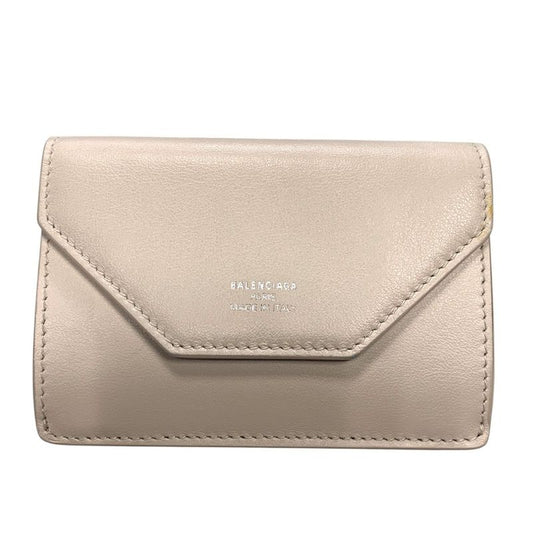 2973 Balenciaga Trifold Wallet 736730 Envelope Mini Wallet White with Box