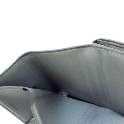 Celine Trifold Folded Compact Wallet Light Blue Leather