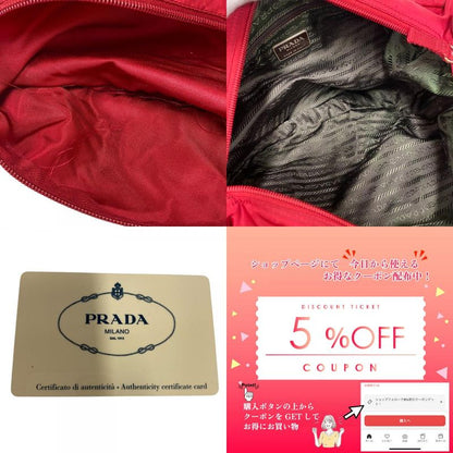 Prada B1738 Messenger Red Shoulder Bag Cabasn Diagonal Shoulder Brand Red Women