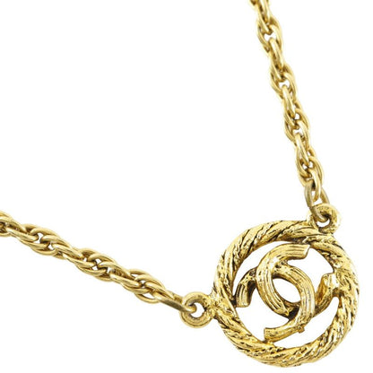 Chanel Coco Mark Vintage Gold Plated Ladies 13.6g Necklace