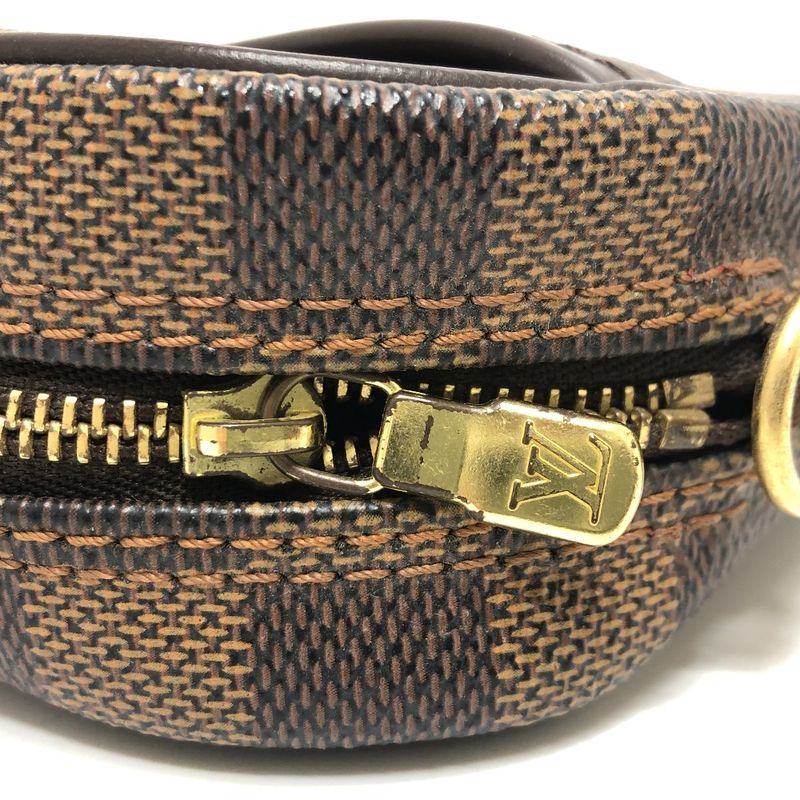 Louis Vuitton Shoulder Bag Pochette Ipanema N51296 Damier Canvas Ebène Brown