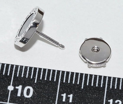 Bulgari Earrings 18K White Gold Onyx Bulgari Single Earrings Only One Side