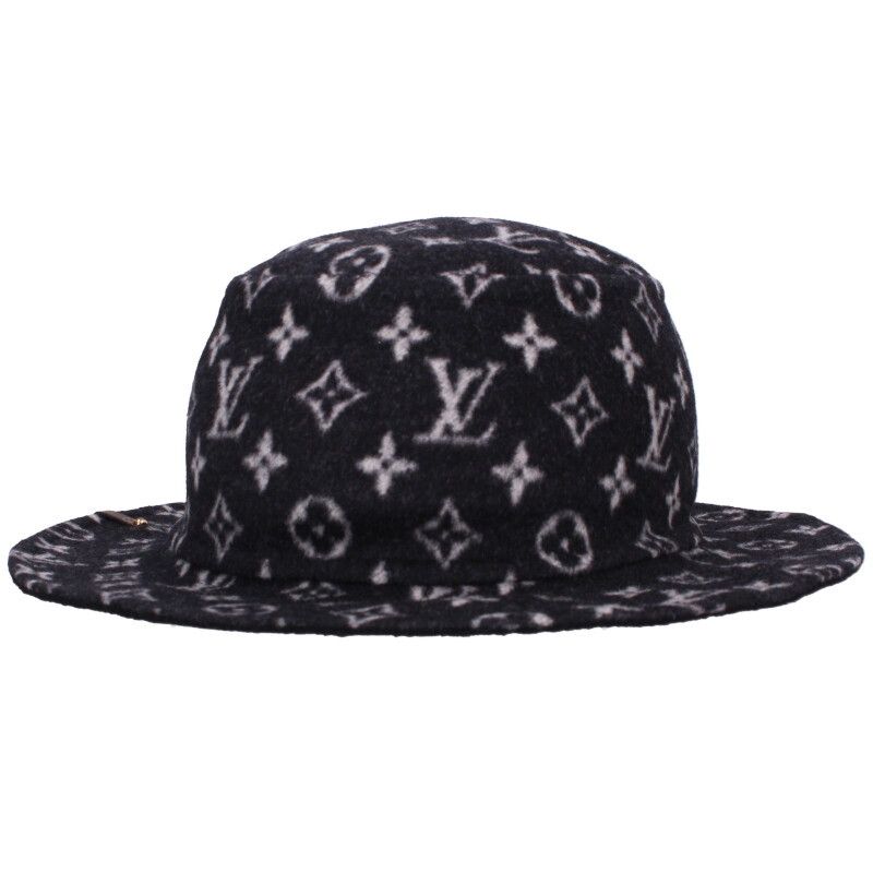 Louis Vuitton M76743 Bob Carry On Monogram Wool Bucket Hat Men's M
