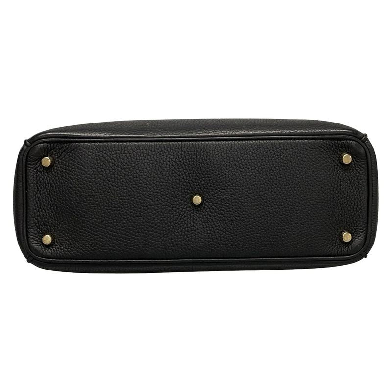 Dior/christian Dior Tote Bag Diorissimo Black Leather