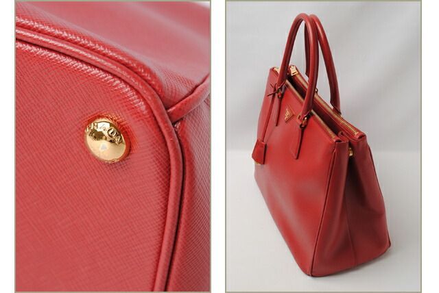 Prada Handbag Shoulder Bag Prada B1786t Saffiano Fuoco Red With 2 Way Strap