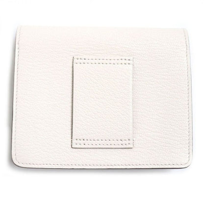 Hermes Lulu Slim Chevre Mizor Leather Compact Wallet/wallet Nata Gold Hardware