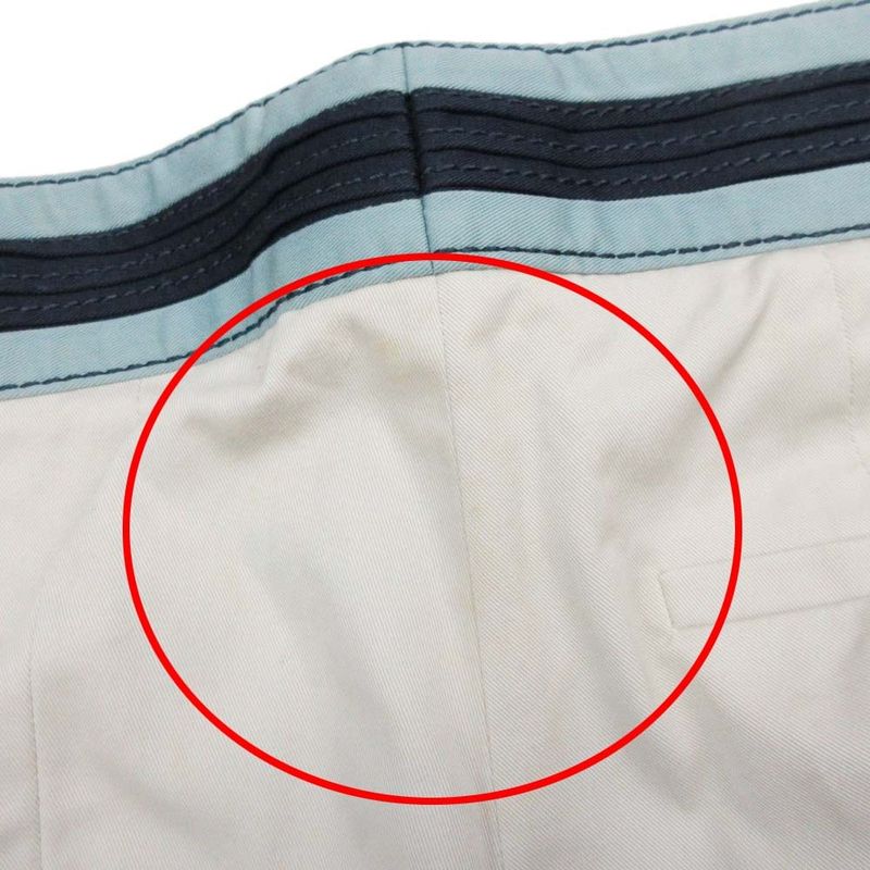 Good Prada 2014 Slacks Tapered Pants Cotton Bottoms Waistline Made In Italy 38