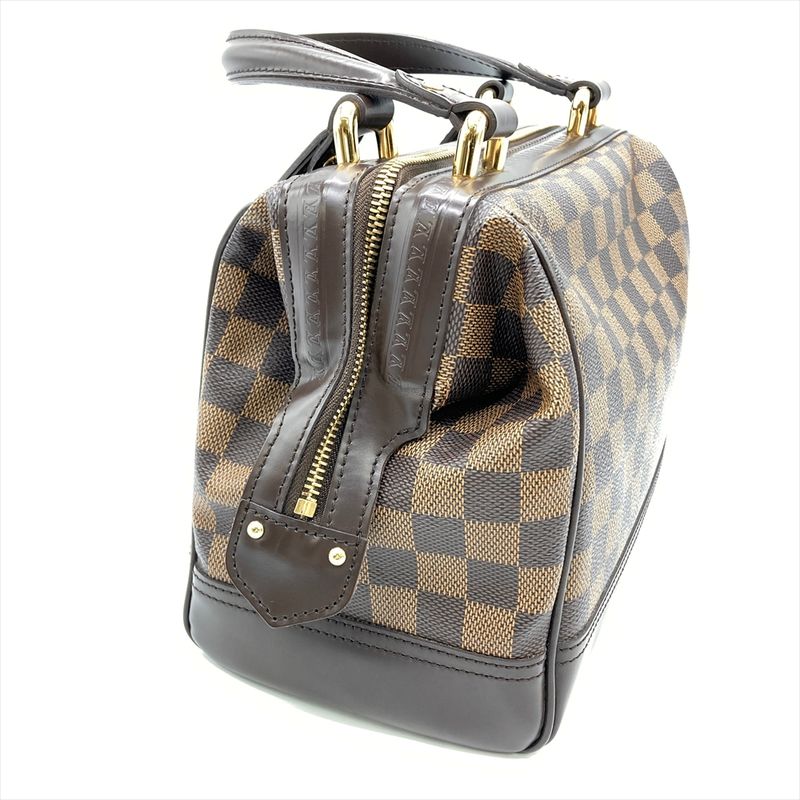 Louis Vuitton Knightsbridge Handbag Damier Ebène N51201 Brown Gold Hardware