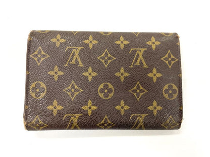 Louis Vuitton Monogram Pochette Passpole Long Wallet Passport Case M60135 Brown