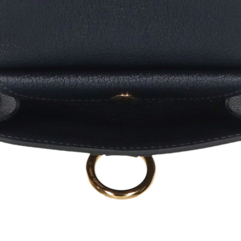 Hermes Glenan Compact W Engraved Ghardware Coin Case Men's