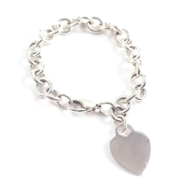 Tiffany & Co Heart Tag Bracelet Accessory Sv925 Silver Weight