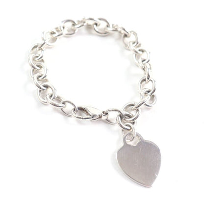 Tiffany & Co Heart Tag Bracelet Accessory Sv925 Silver Weight