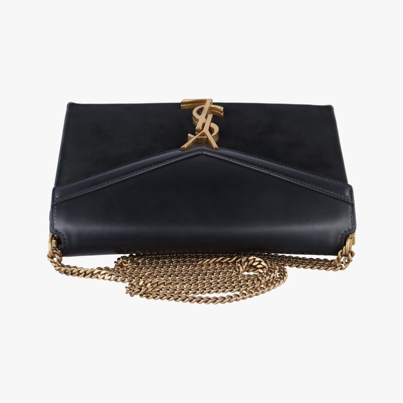 Yves Saint Laurentyves Saint Laurentcassandra Black Suede And Leather 532750roy5