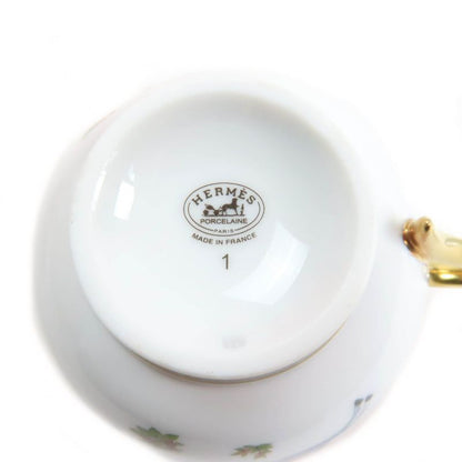 Hermes Chevaldrian Horse Tea Cup And Saucer Set Of 2 Tableware Multi With Box