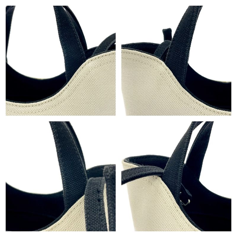 Balenciaga 619979 Canvas Wave XS 2-Way Shoulder Bag White 405746 Shoulder Bag