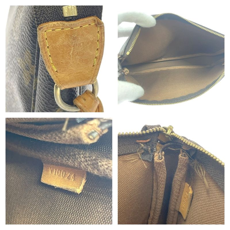 Louis Vuitton M51980 Monogram PVC Pochette and Accessoire Pouch Brown 425042
