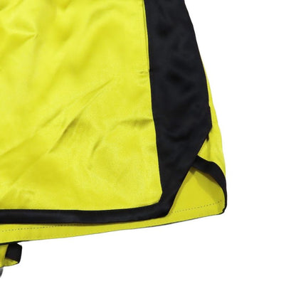 Unused 22SS Christian DIOR Boxing Shorts Half Pants Logo VIBE XS Yellow Black