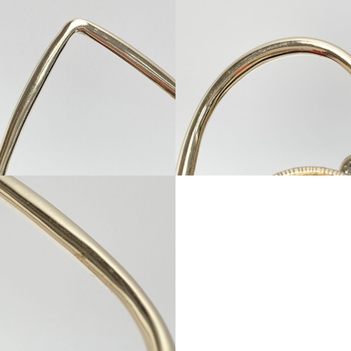 Chanel Cocomark Heart Motif Necklace A21p Champagne Gold Fake Pearl X