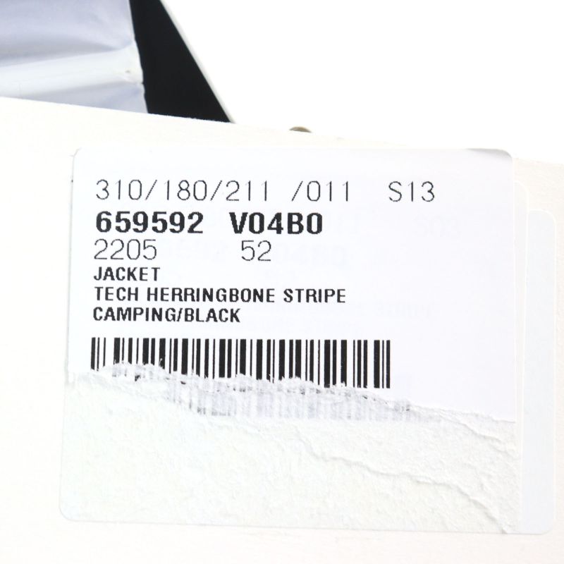 Bottega Veneta 2021 659592 Tech Herringbone Striped Jacket Logo