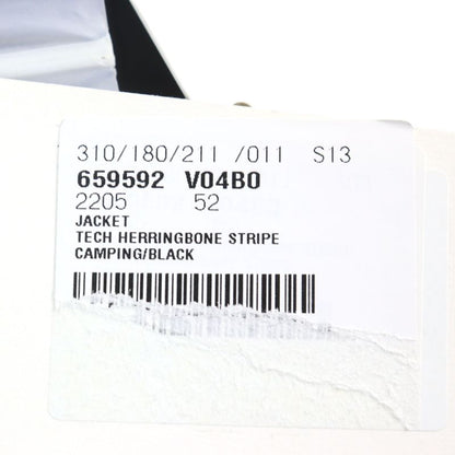 Bottega Veneta 2021 659592 Tech Herringbone Striped Jacket Logo