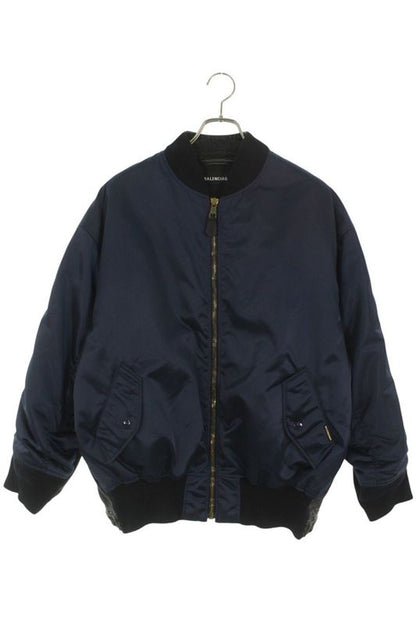 Balenciaga 509318 Tue14 Denim Switched Bomber Jacket Blouson Men's 52
