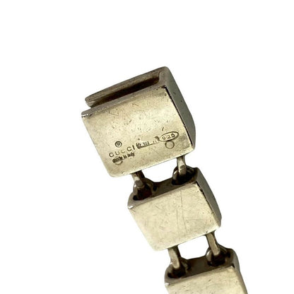 Gucci Square Chain Bracelet Silver 925 Bangle Accessories Small Items