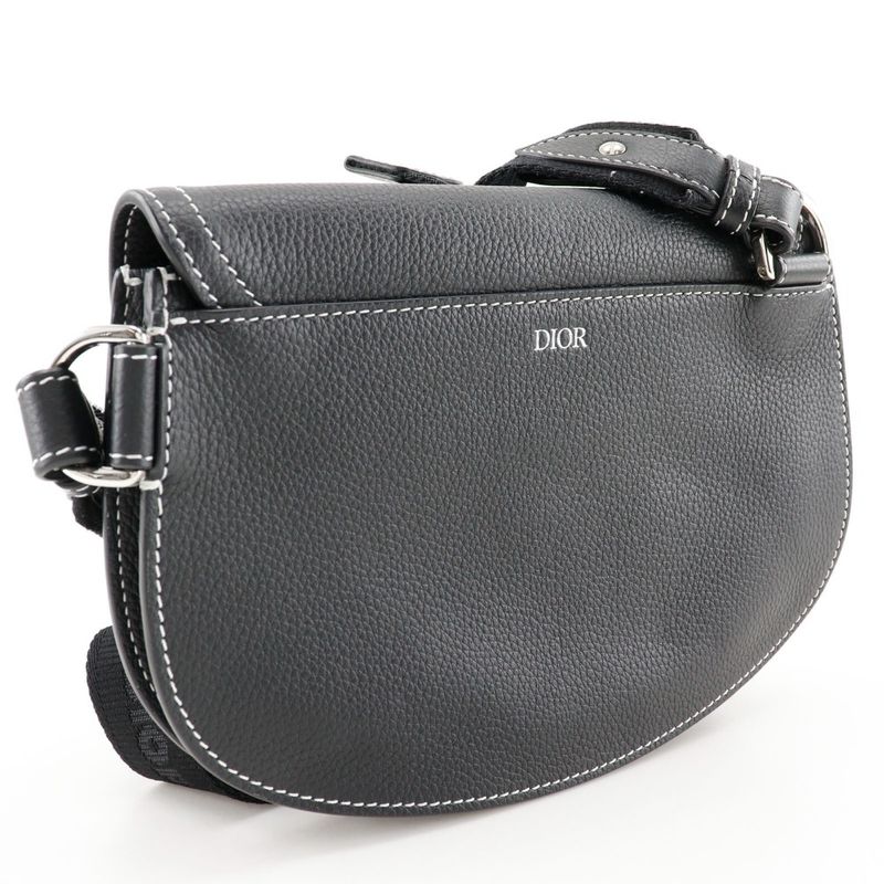 Dior Saddle Calf Black Men's Body Bag