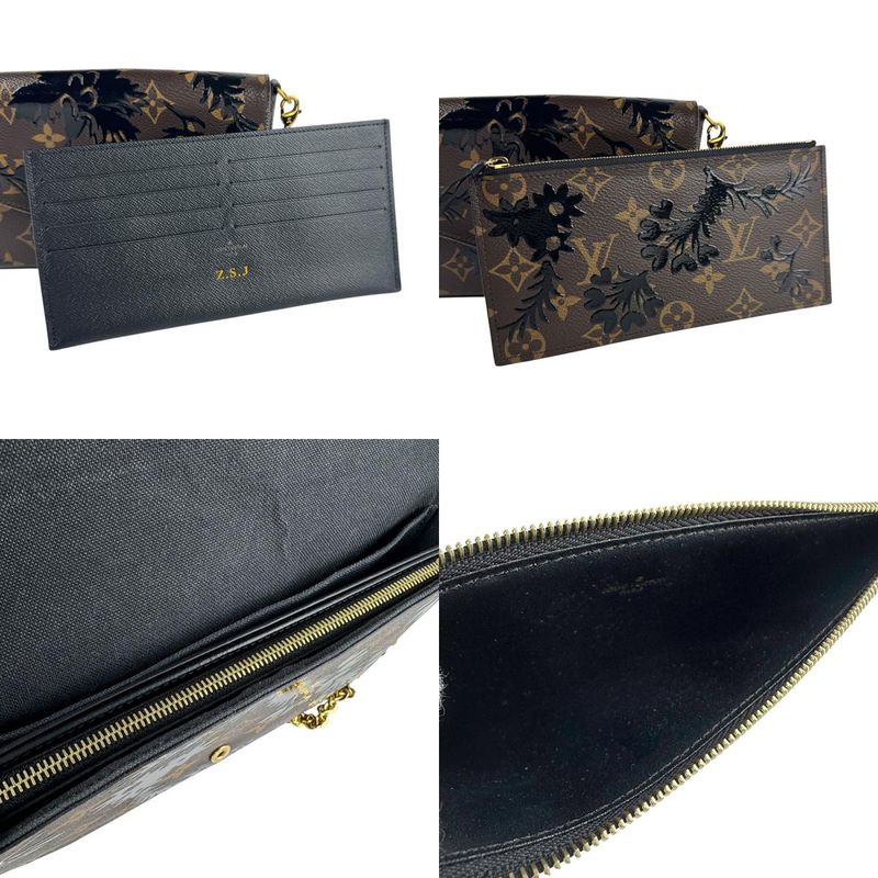 Louis Vuitton Chain Wallet Crossbody Shoulder Bag Monogram Pochette Felicie