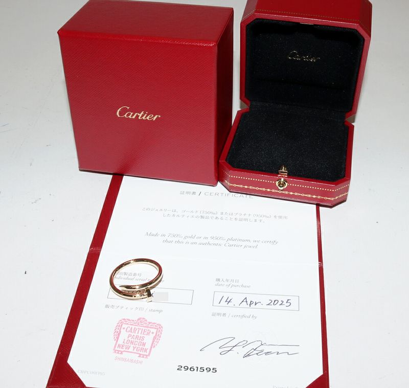 Cartier Ring 18K Yellow Gold Juste Un Clou Ring B40926
