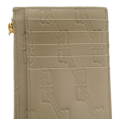 Balenciaga Bbmonogram Fragment Case Card Case Embossed 717784 Coin Case Leather