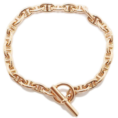 Hermes Chaine D'ancre T PM 750pg Bracelet 26 Frames Pink Gold 16cm