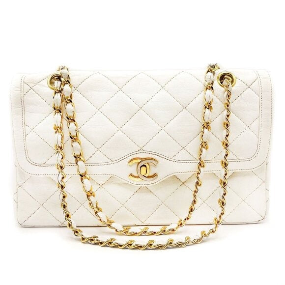 Chanel Chanel CC 24K Paris Limited Double Flap Bag Lambskin Quilted Chain