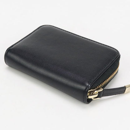 DIOR Zip Card Holder Coin Purse Calf Zip Card Holder Women's