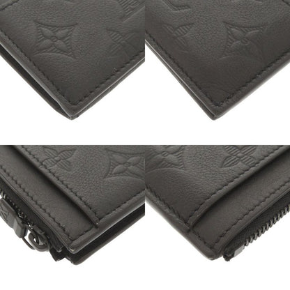 Louis Vuitton Coin Card Holder Monogram Shadow M82245 IC Chip Black Coin Case