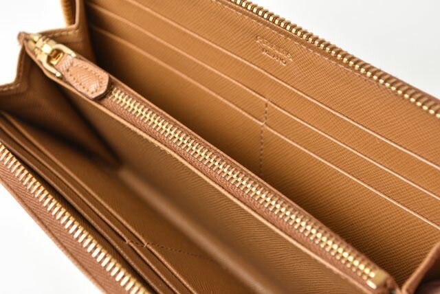 Prada Wallet Prada Long Wallet 1m0506 Saffiano Metal Shape Pressed Leather