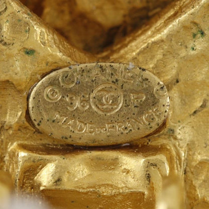 Chanel Coco Mark Vintage Gold Plated 96P Ladies 11.7g Earring